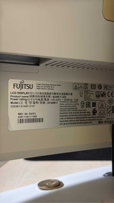 Monitor pc fujitsu 24” 60hz FullHD cu boxe
