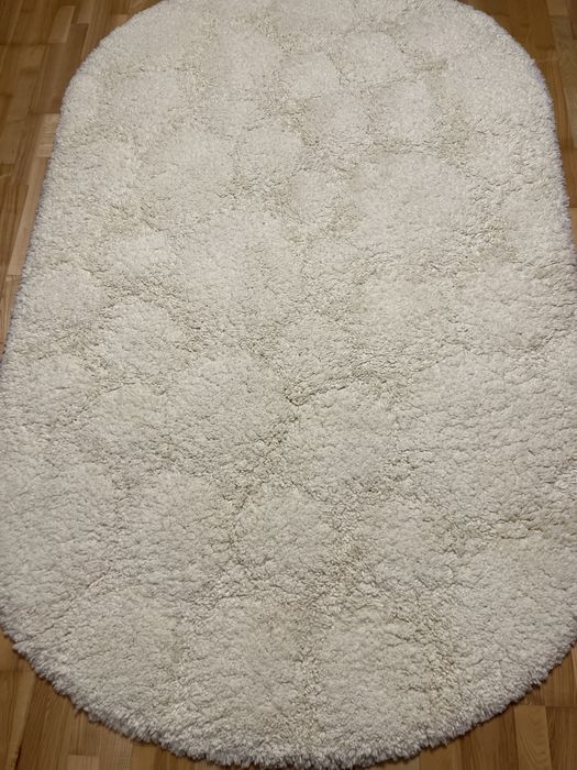 Vand  Covor oval alb