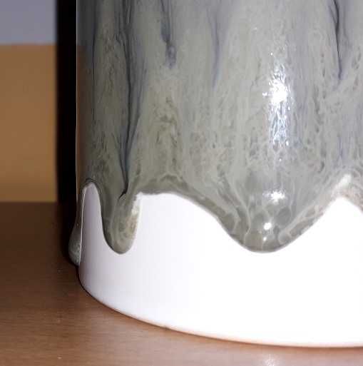 Pahar ceramic lava cu doua suporturi marmura + bonus