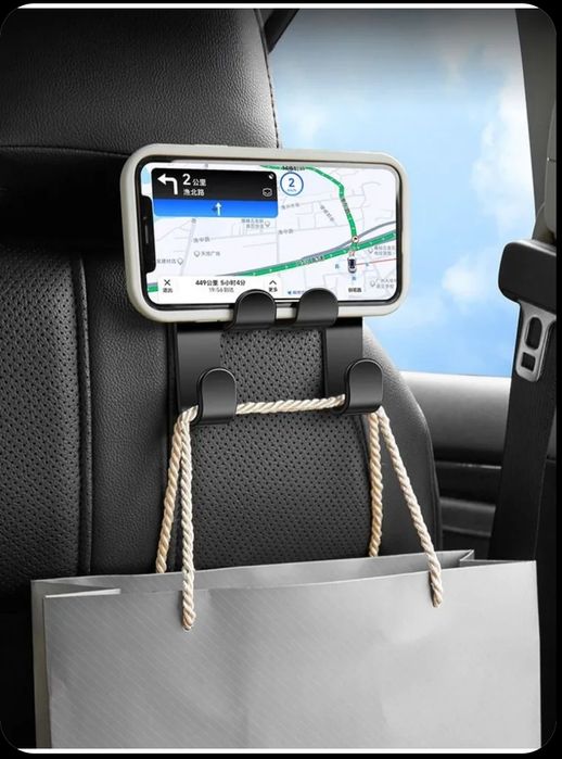 Автомобильный держатель для телефона на подголовник Крючки на телефон