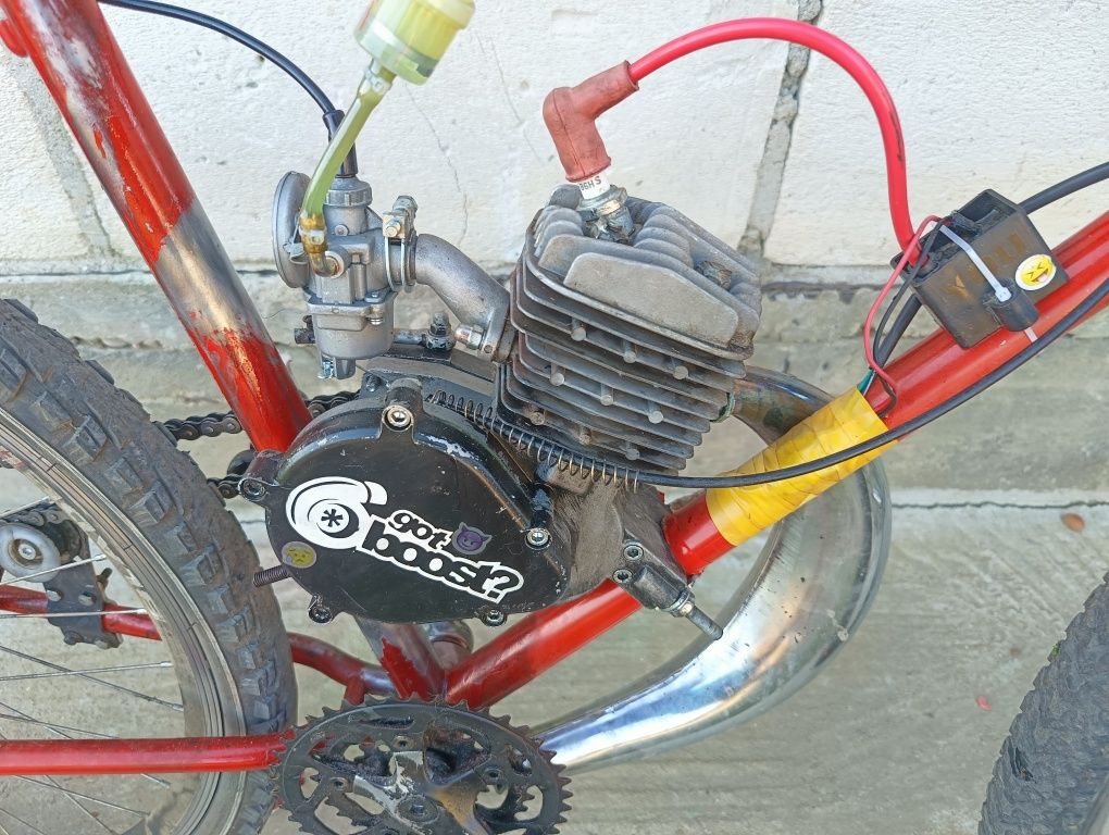 Bicicleta cu motor 80cc