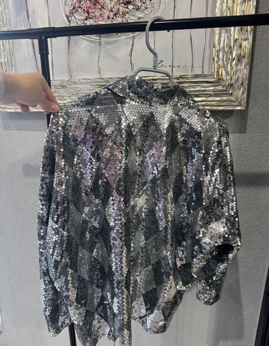 Блестяща риза с пайети Replica-moda