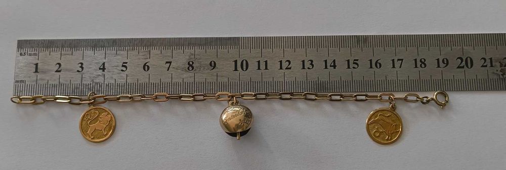 ***ЗЛАНА ГРИВНА 8К*** Златна дамска гривна 8К печат 333 9,04 грама !