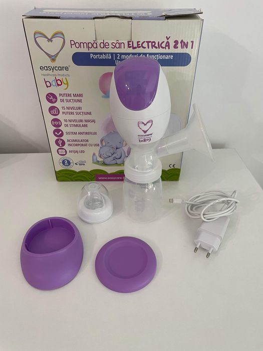 Pompa de san electrica 2in1 EasyCare Baby, Portabila,
