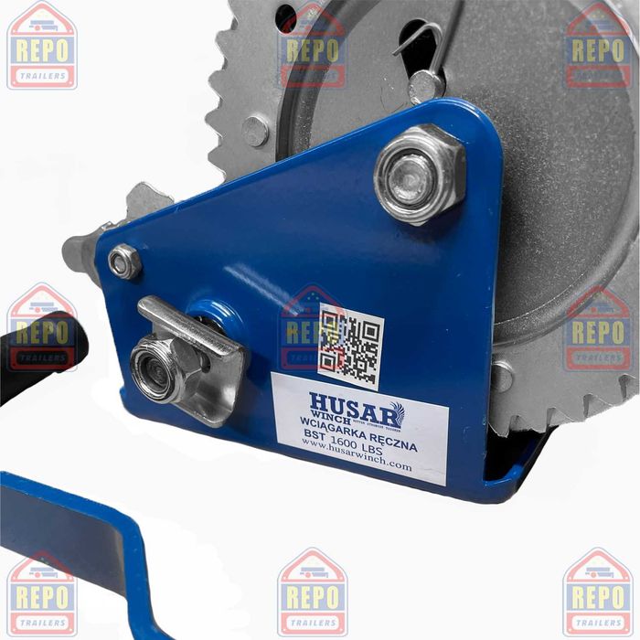 Troliu manual Husar 720kg (1600 LBS) remorca cablu banda carcasa