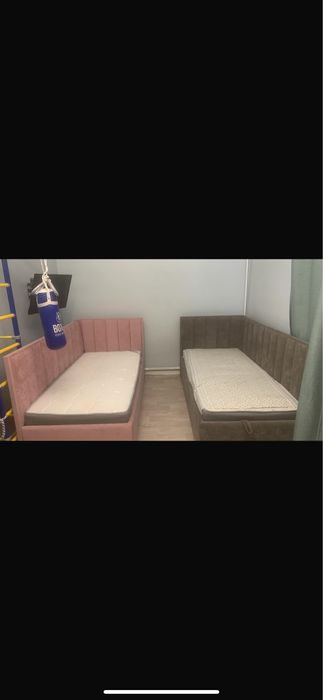 Продам 2 детские кровати, серая и пыльная роза, каждая по 150000тг