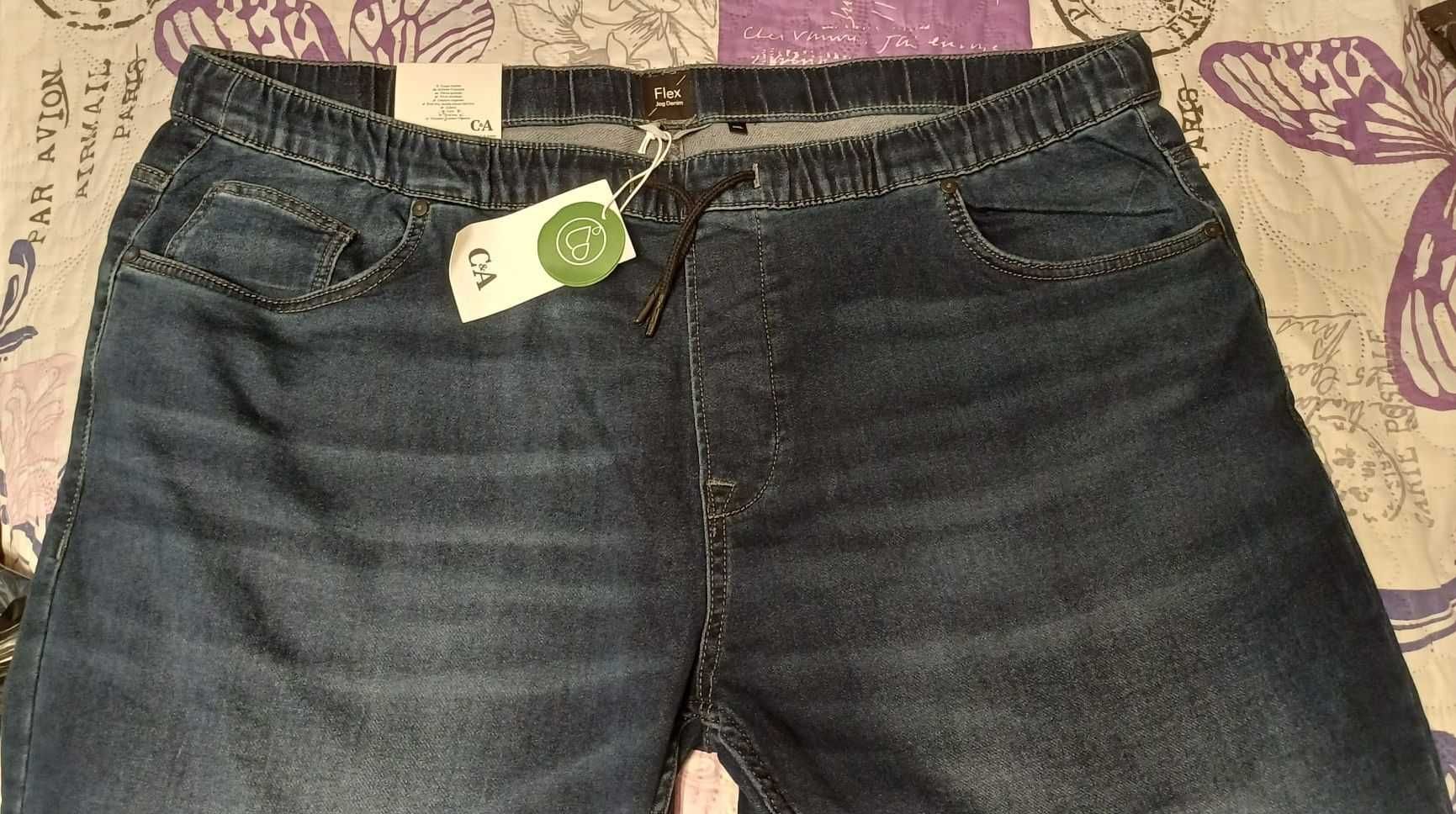 Pantaloni, blugi, noi si utilizati, masura echivalenta 4XL, W44L32 C&A