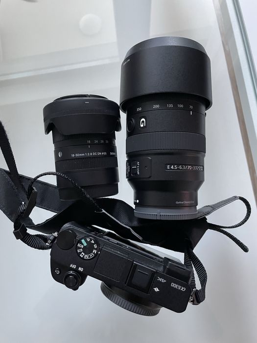 Sony A6300 Body + Sigma 18-50mm F2.8 + Sony 70-350mm F4.5-6.3 G OSS