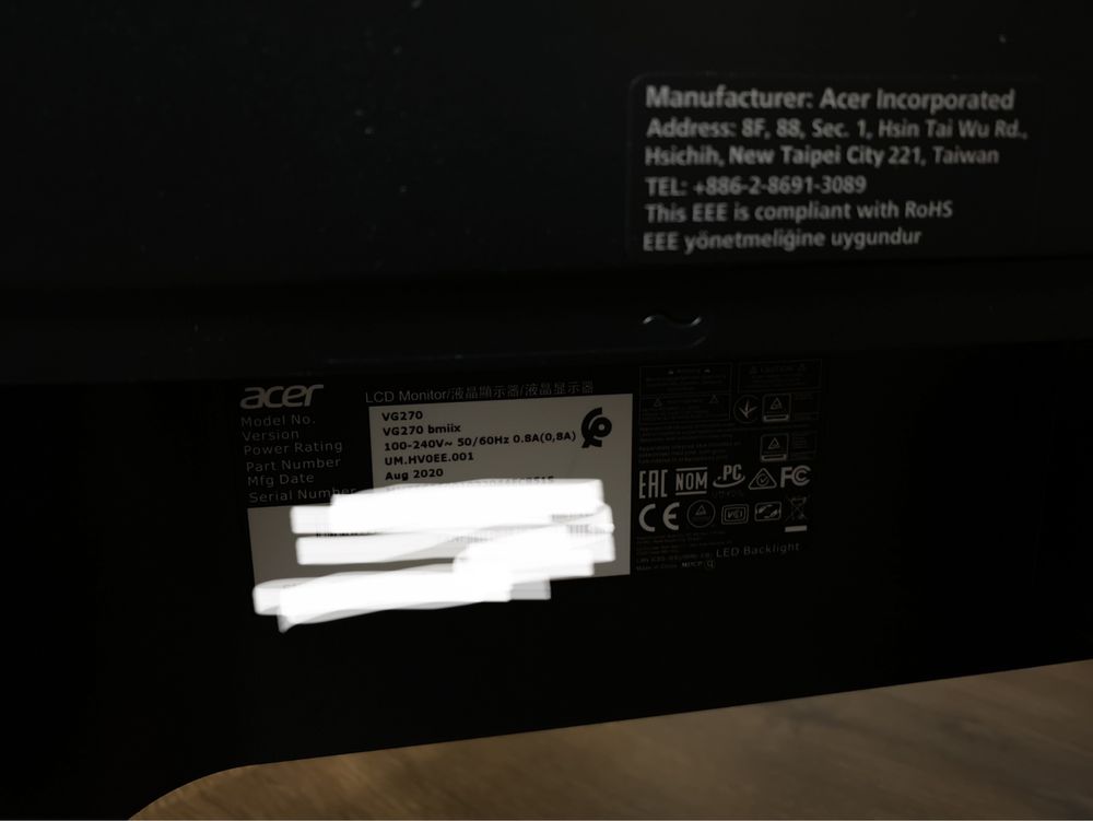 Игровой монитор Acer Nitro VG270bmiix
