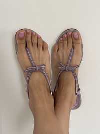 Sandale blav piele naturală