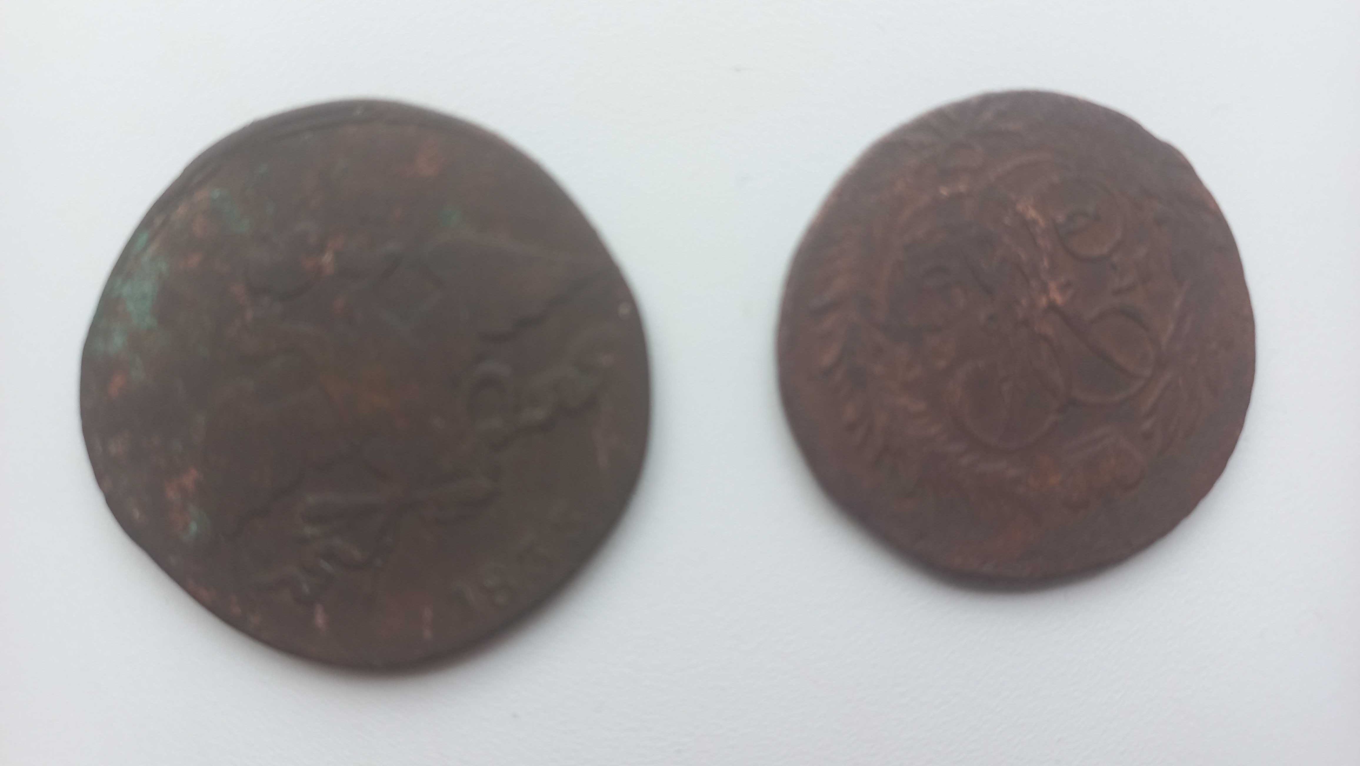 Монеты 1767 года и 1833 года
