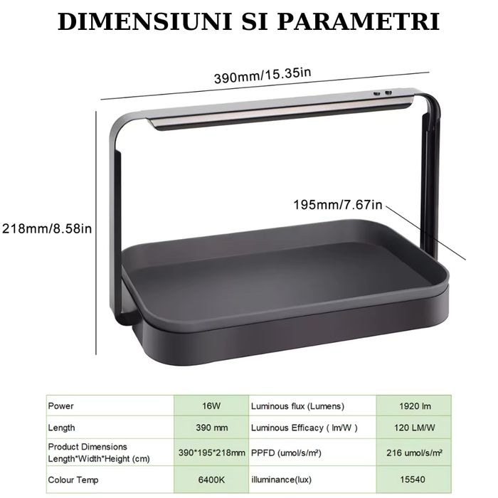 Kit crestere microplante hidroponic