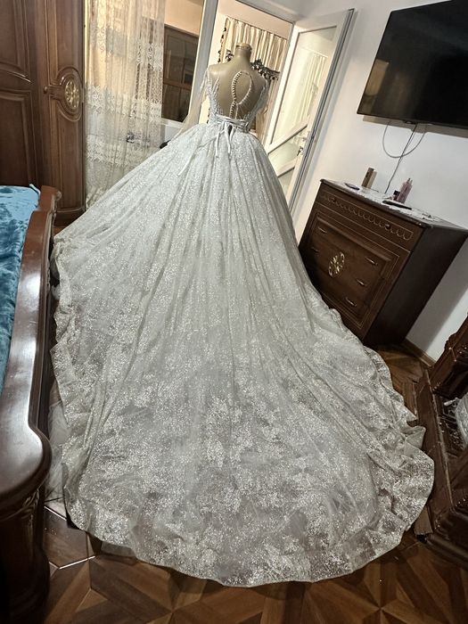 Rochie de Mireasă , Marime S-L  Corset Reglabil