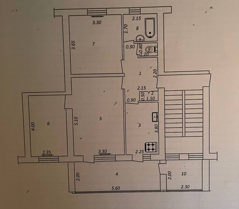 Продаю 3/2/4 75м2 на ул. Генерал Петрова