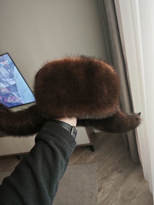 Шапка ушанка норка