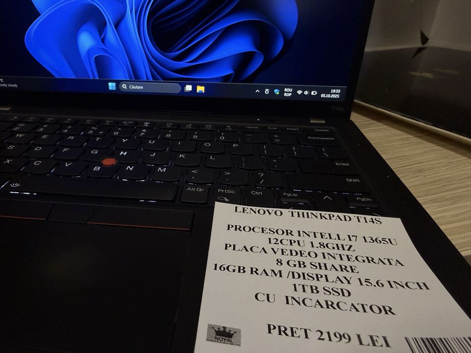 Amanet Royal: Lenovo Thinkpad T14s/ I7 1365u 12 cpu/ 16gb Ram/1TB Ssd