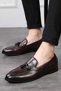 Pantofi loafers premium Walk London 41 piele naturala moale