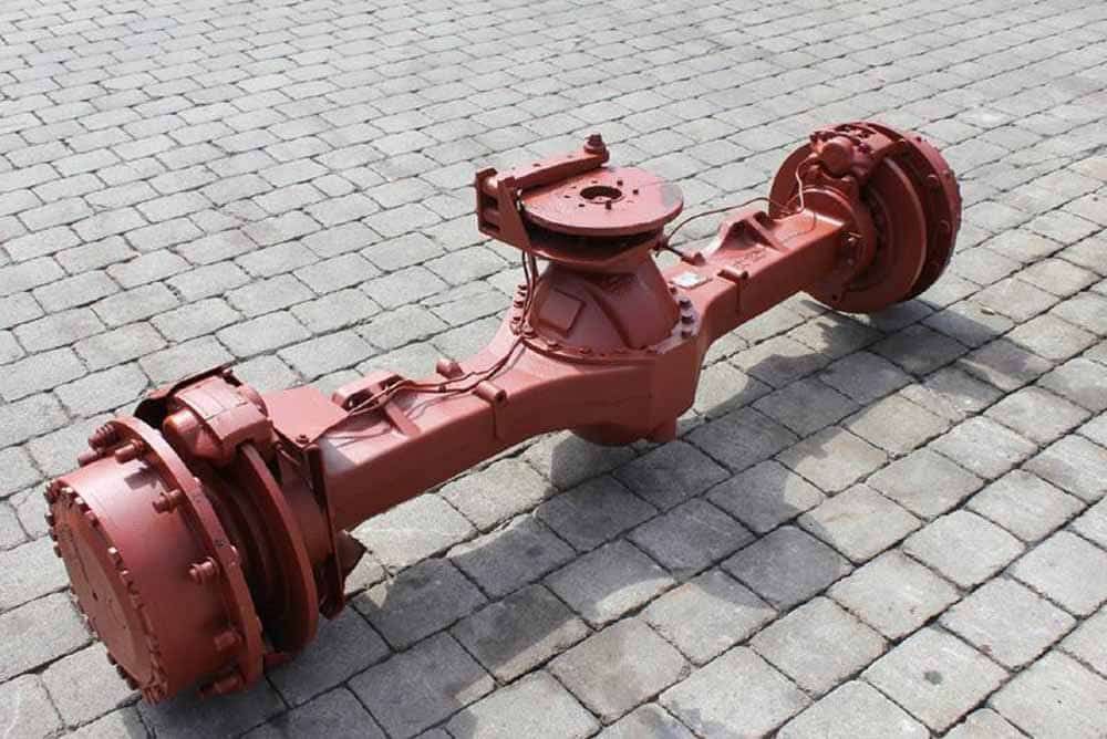 axa fata si spate buldoexcavator case 580k