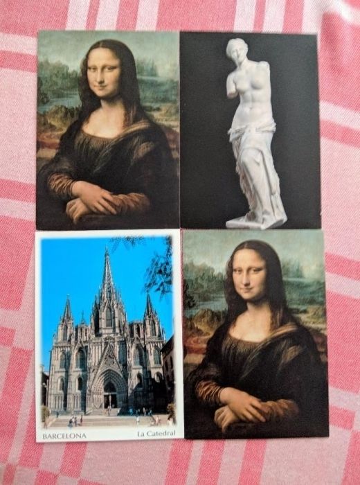 Открытки из городов Париж Венеция Барселона Рим