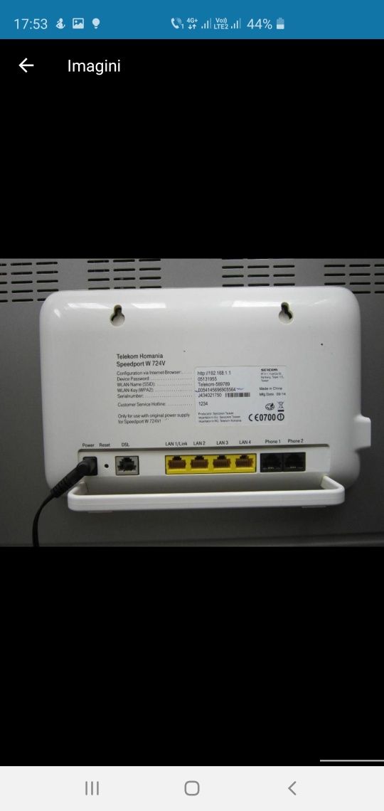 Router Telekom wireless Huawei HB658