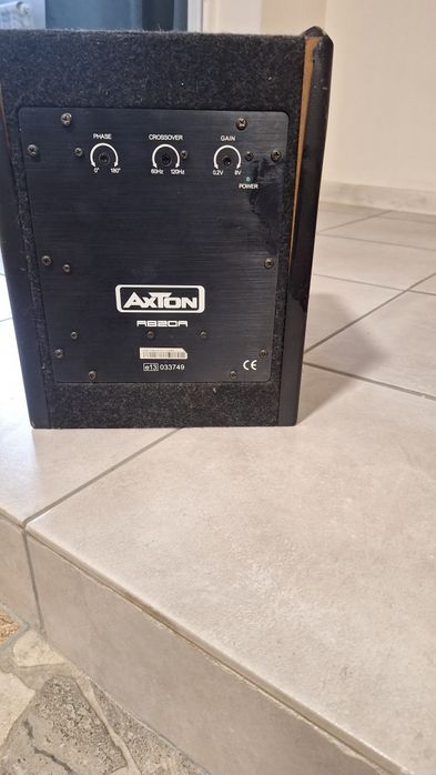 Бас каса Axton и тонколони jbl stage 3