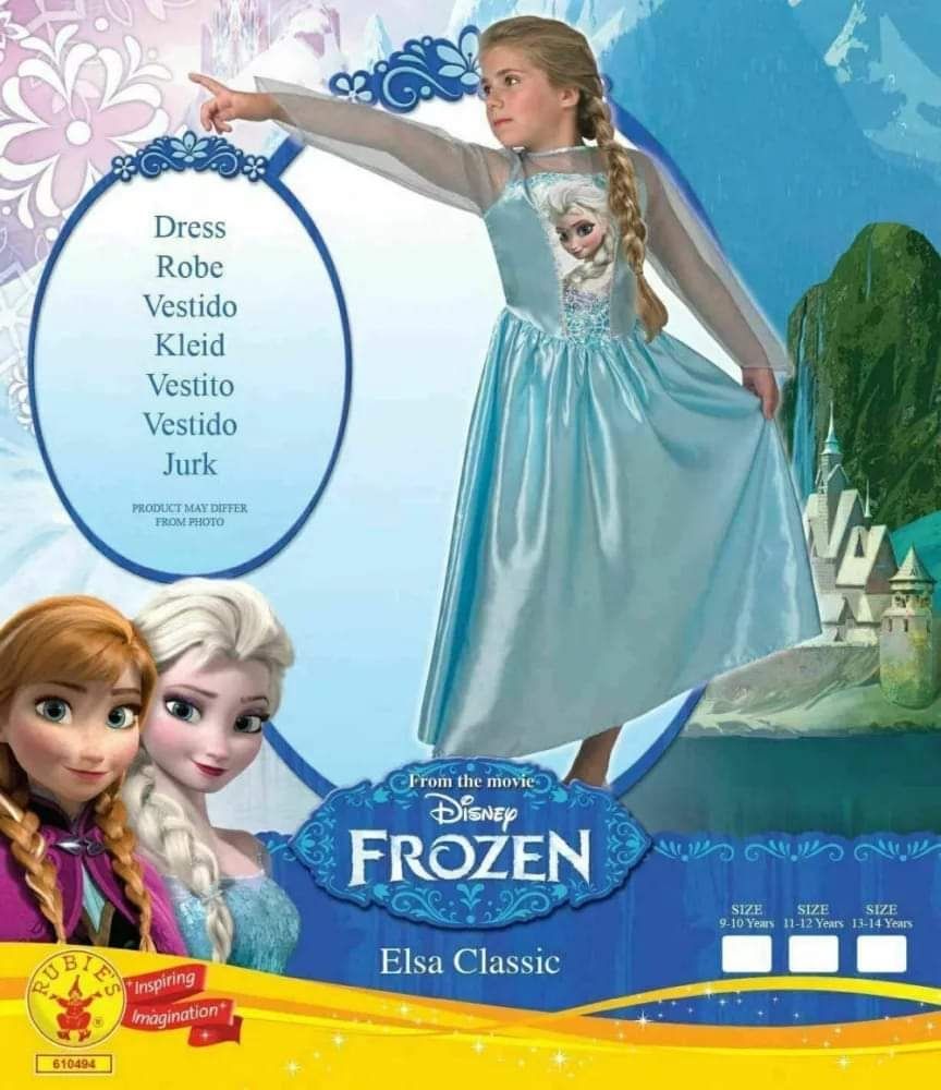 Rochie Frozen Elsa 9-10 ani