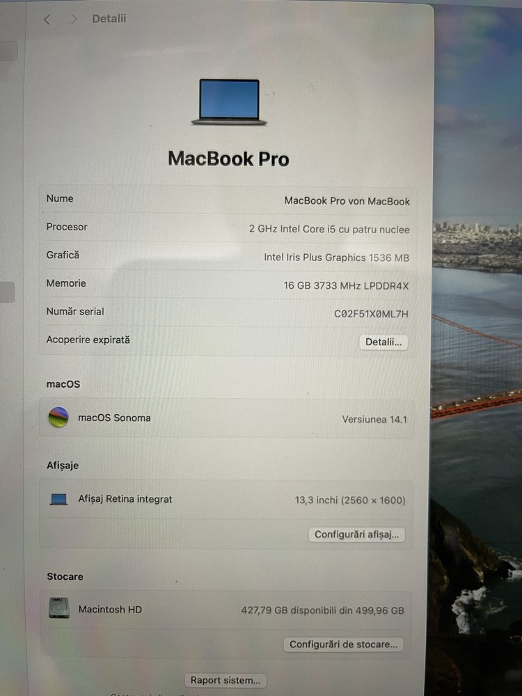 Macbook Pro 13.3 Intel i5