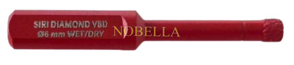 ДИАМАНТЕНА БОРКОРОНА Ø6 мм. за ъглошлайф, за отвори в гранитогрес и др