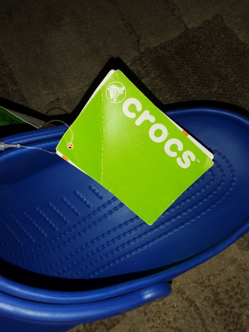 Pereche de papuci Crocs albastri marime 49/50