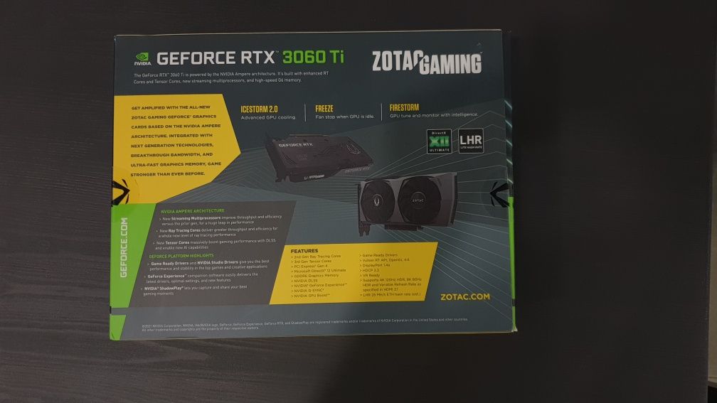 Видеокарта Zotac Gaming GeForce RTX 3060 ti
