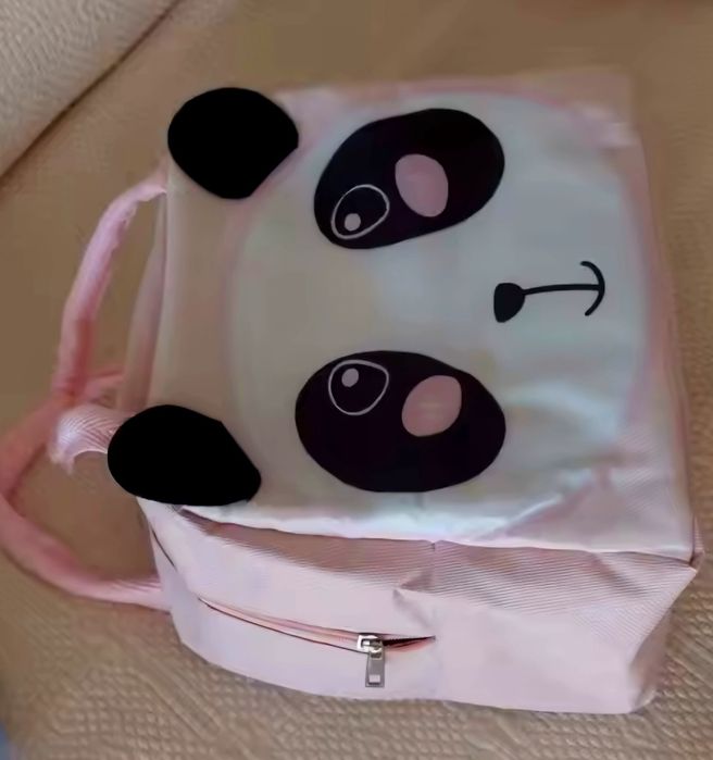 Детска термо чанта розово мече панда НОВА