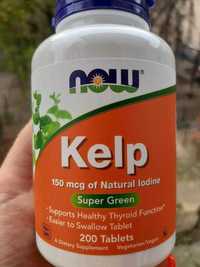 Йод, водоросли, Now Foods Kelp