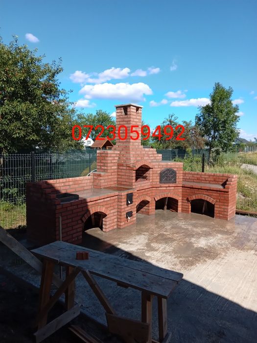 Grătare rustic de cărămidă Grătare de gradina