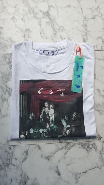Tricou Off-White Caravaggio Alb