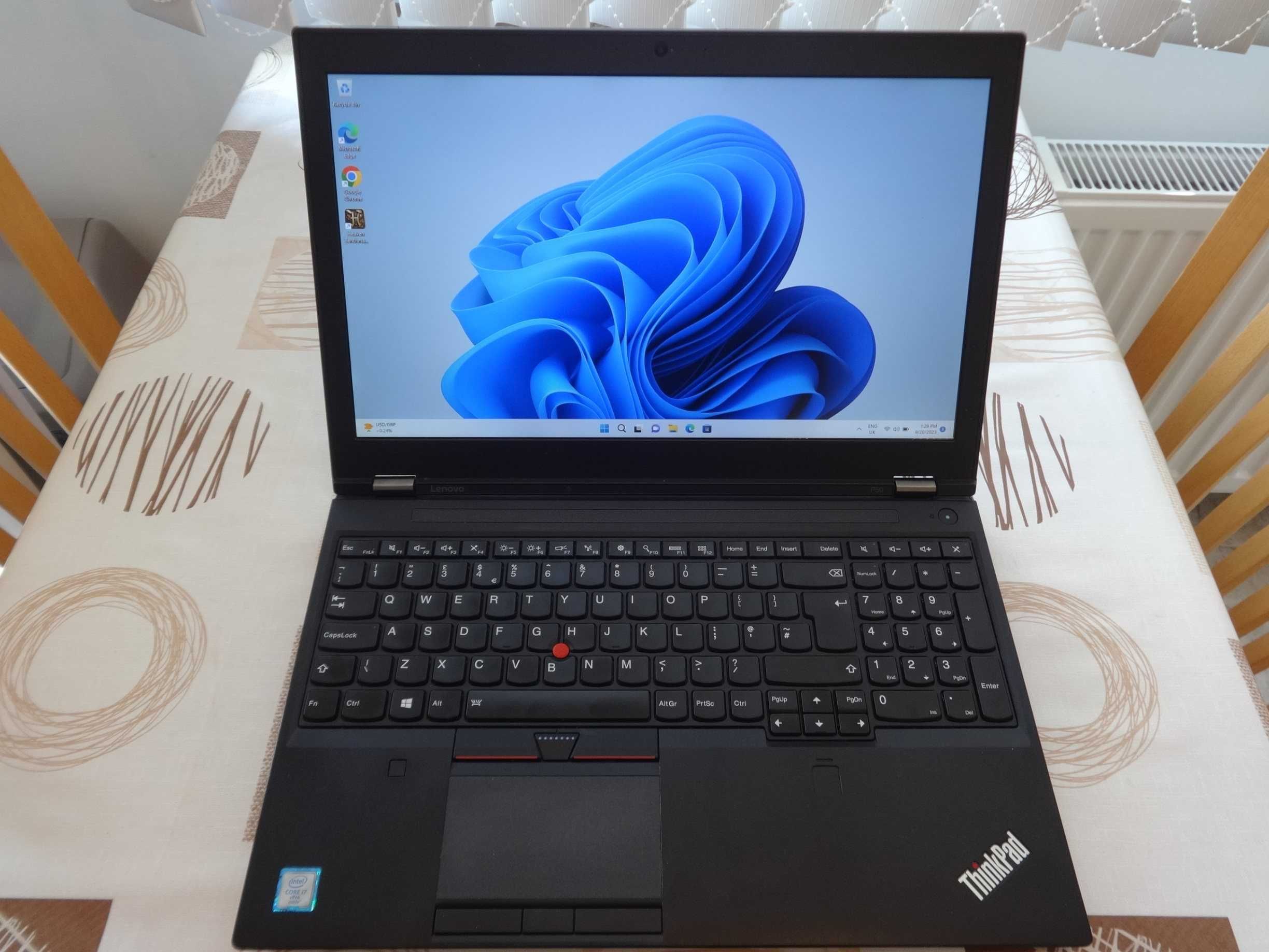 Лаптоп Lenovo Thinkpad P50 15.6" i7-6820HQ/RAM 32GB/SSD 480GB