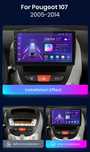 Navigatie Android pt. Peugeot 107, Toyota Aigo, Citroen C1 (2005-2014)