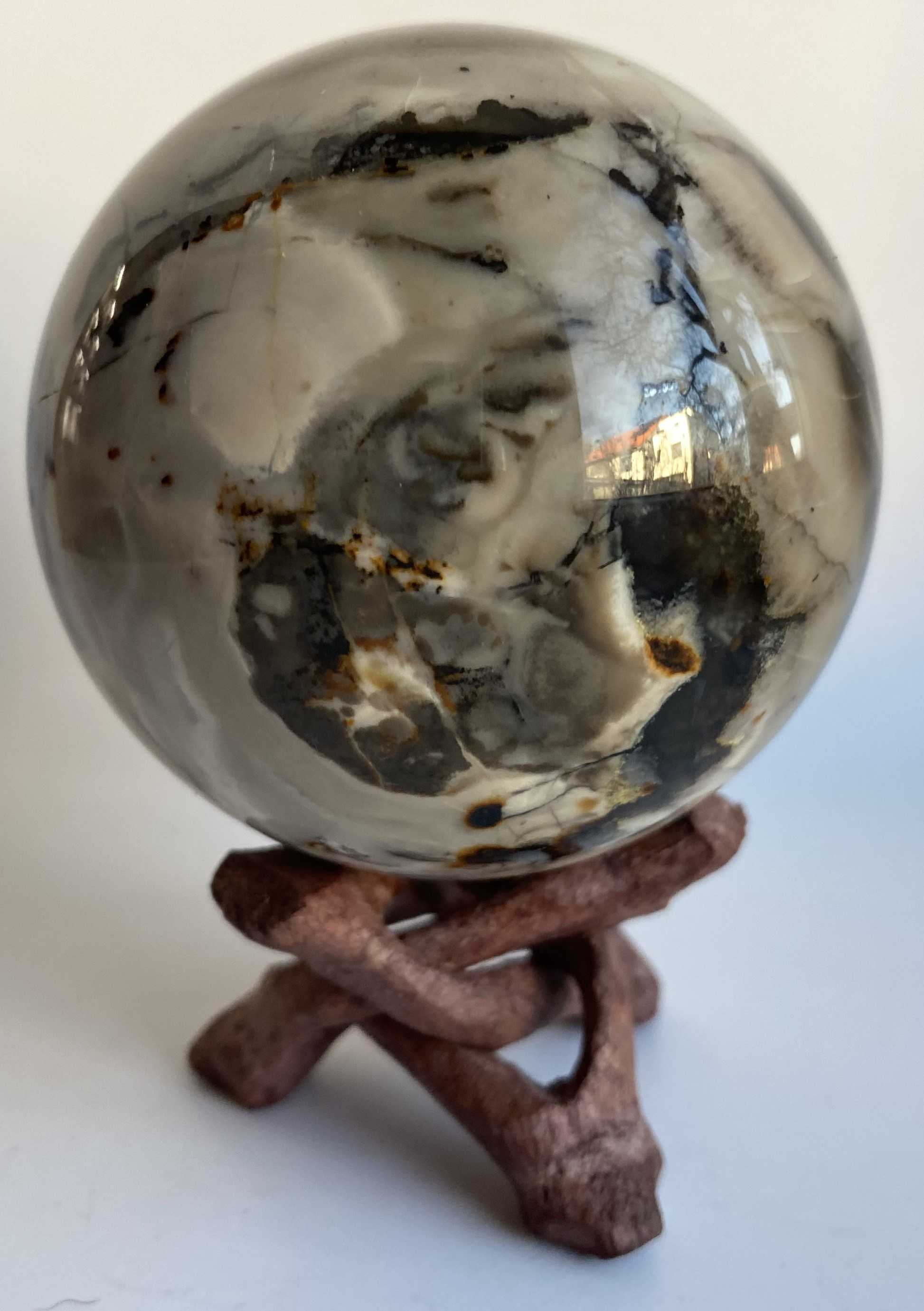 Cristale/Minerale - Agata Vulcanica - sfera piatra semipretioasa