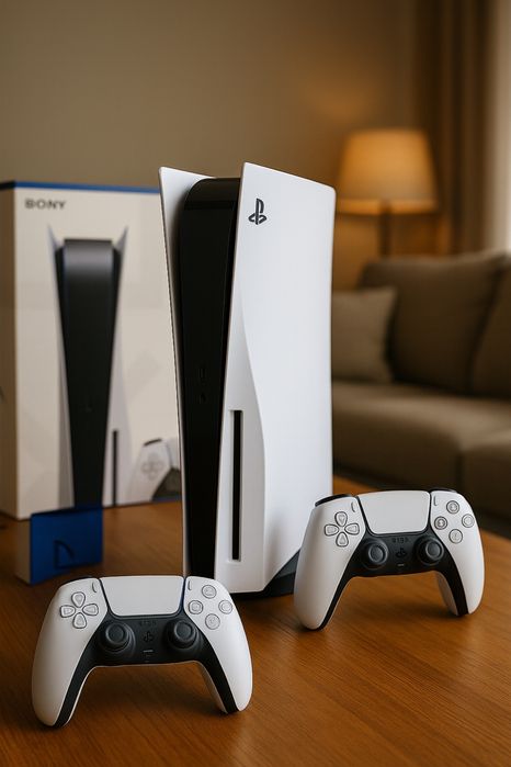 Ps 5 Sony PlayStation 5 Digital Edition белый+2 геймпада