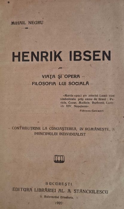 Henrik IBSEN- Viața și Opera