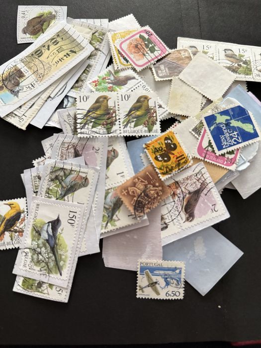 Lot 40-50 timbre noua zeelanda, belgia