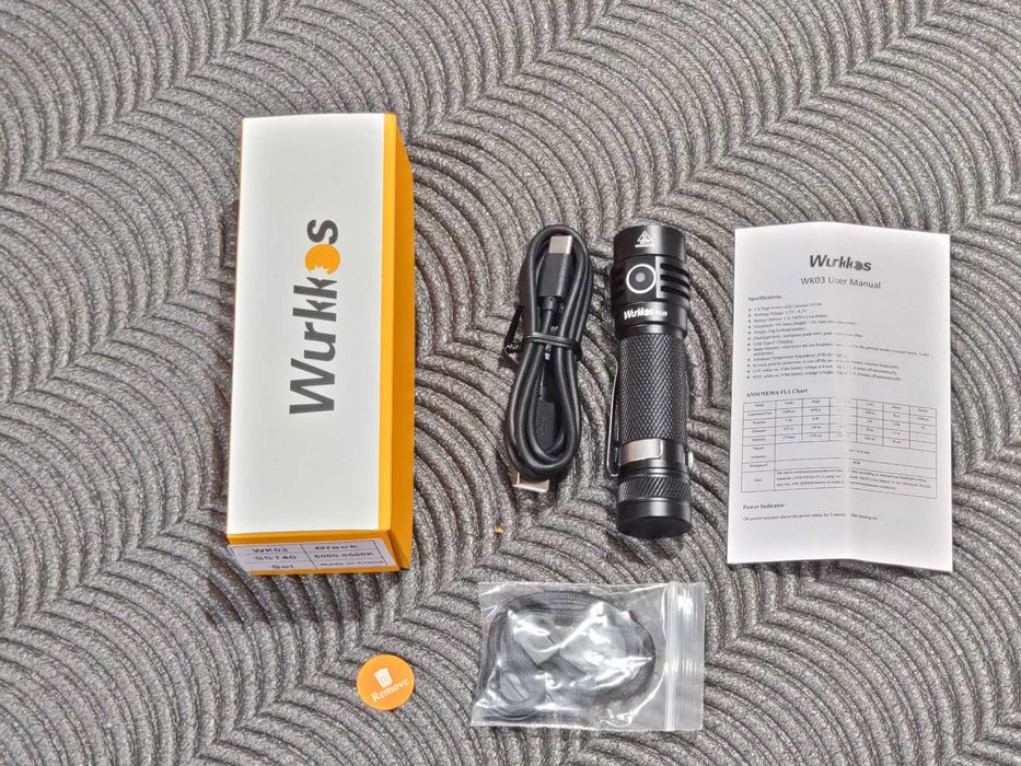 Фенер Wurkkos wk03, диод SST40, 1800lm. 6000K