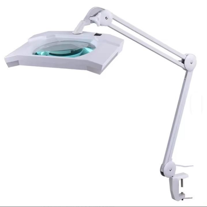 led настолна лампа с лупа за бюро 9002 12w