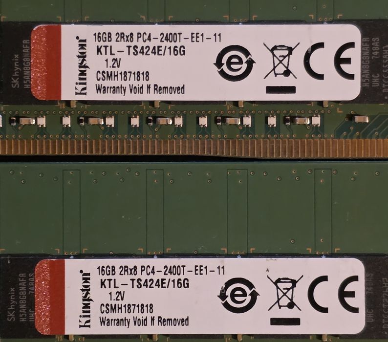 32GB RAM 2400T  DDR4 Kingston
