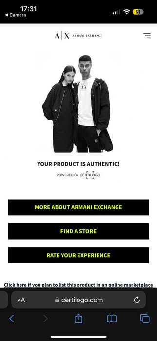 Тениска Armani Exchange M