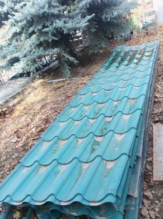 Профнастил б/у низкие цены, профнастил для крыши, tunika profnastil bu