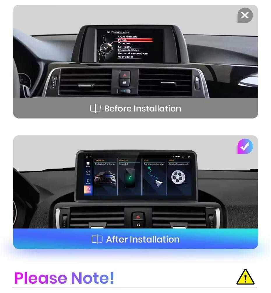 Navigatie Android BMW Seria 1 F20 2012-2017 Carplay Android Auto