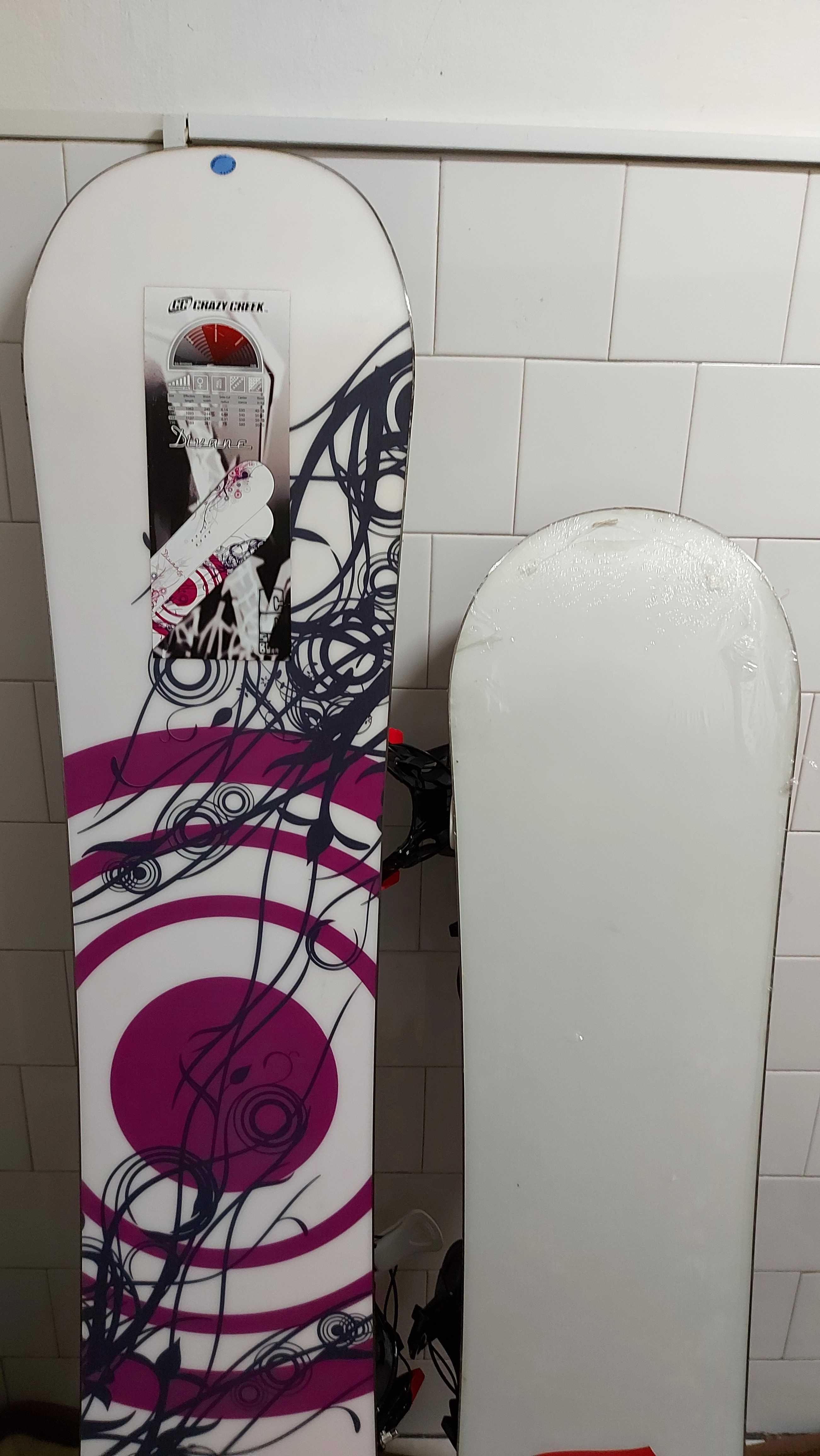 Placi placa noua noi snowboard 156 si 130 cm cu legaturi flow noi