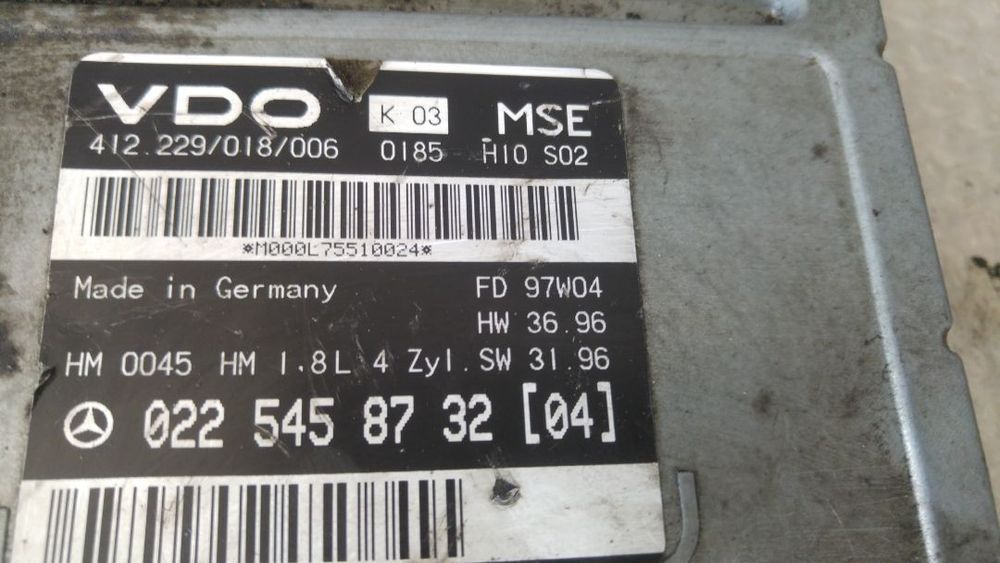 calculator motor vdo mercedes c-class 180 1.8 b  w202 0225458732