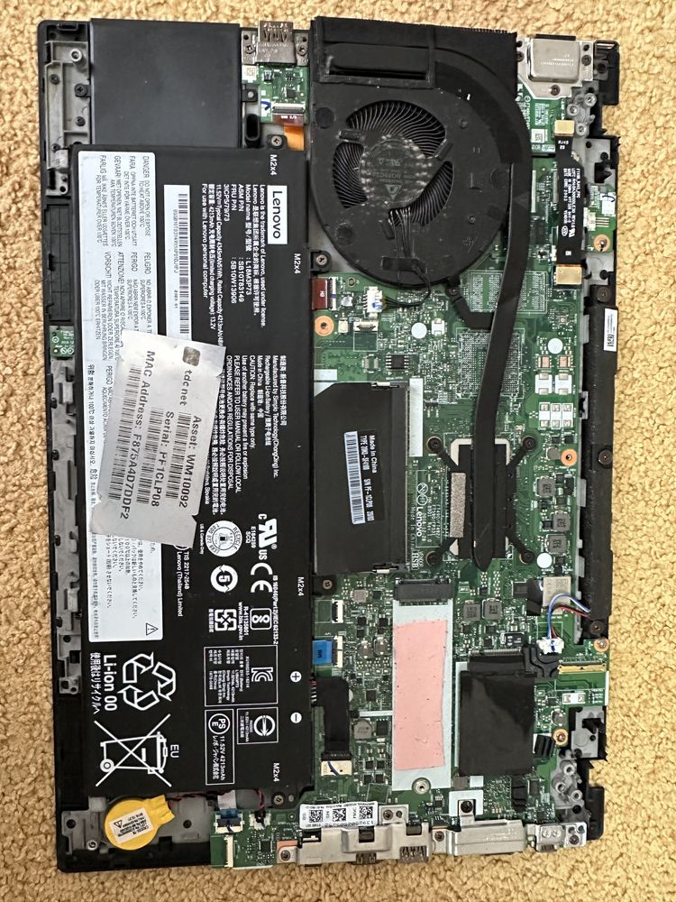 Dezmembrez lenovo thinkpad t490 I5 8Gen