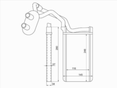 Радиатор отопителя салона  Mitsubishi Pajero